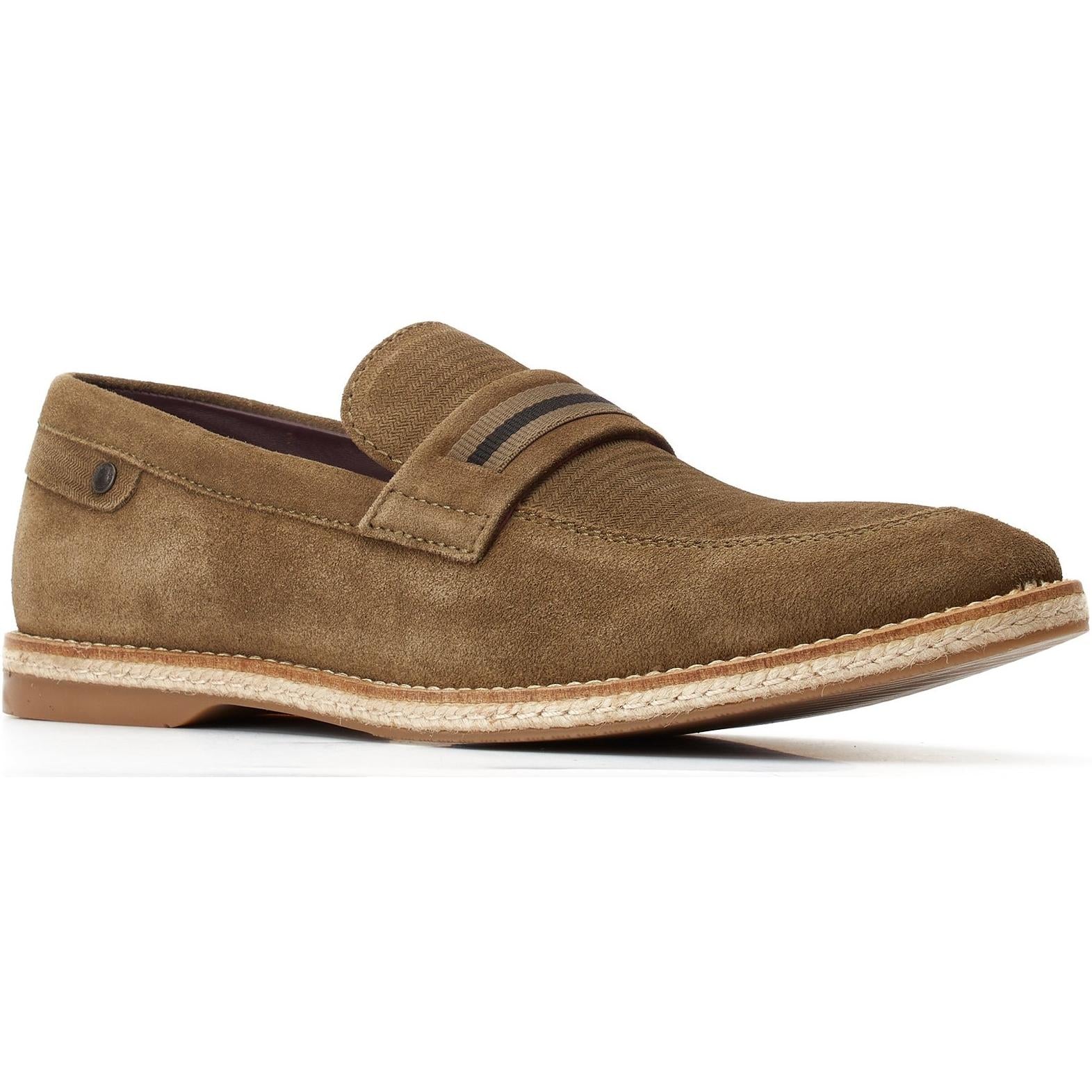 Base London Kinsey Suede Slip On Loafer Shoes