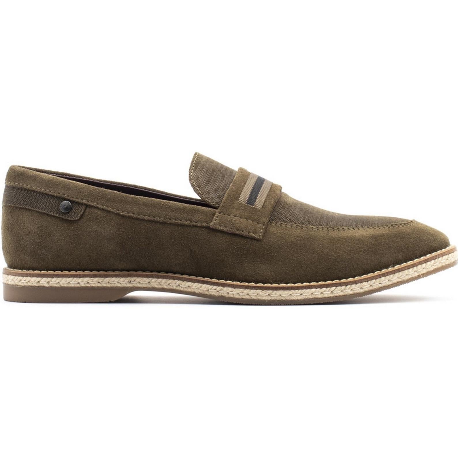 Base London Kinsey Suede Slip On Loafer Shoes