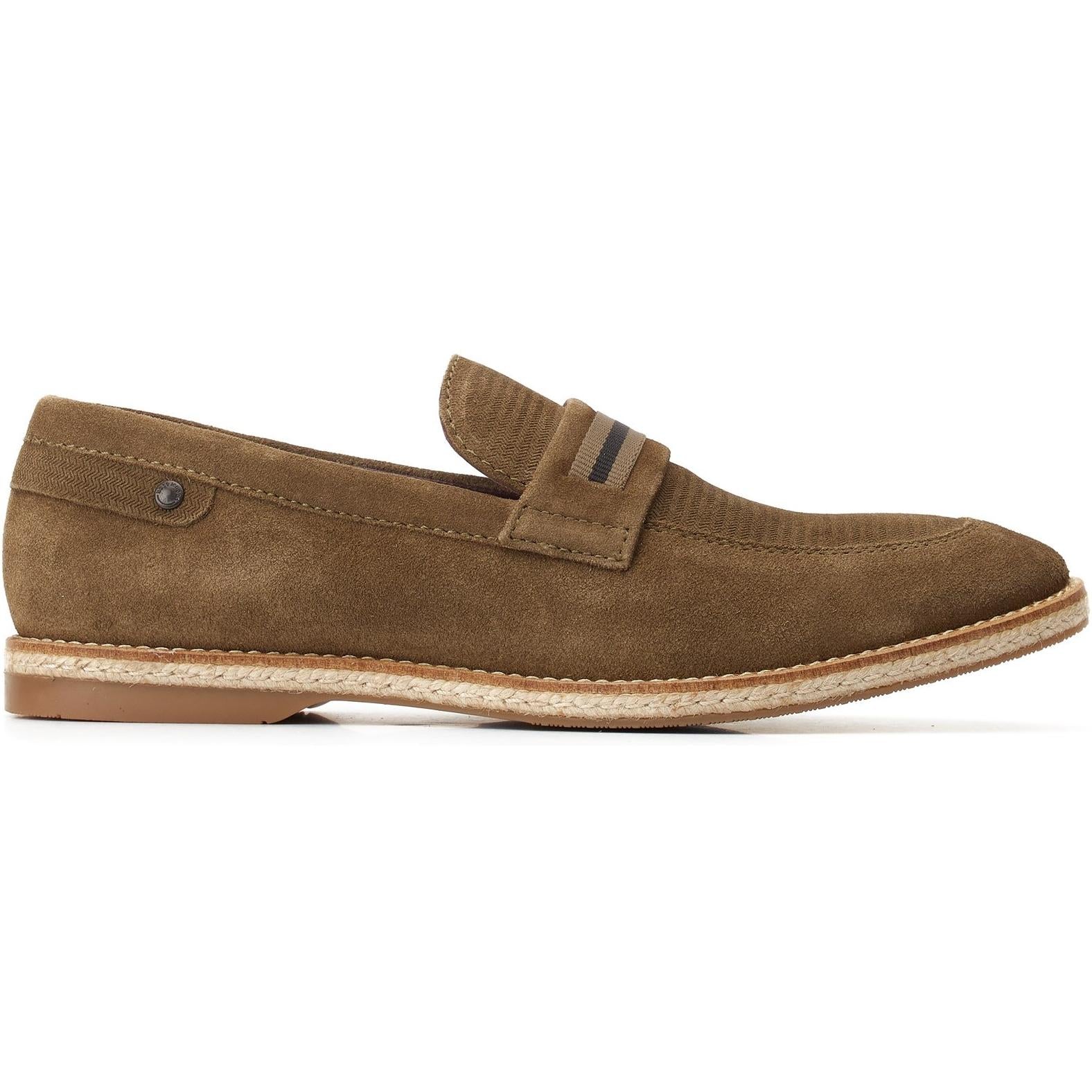 Base London Kinsey Suede Slip On Loafer Shoes