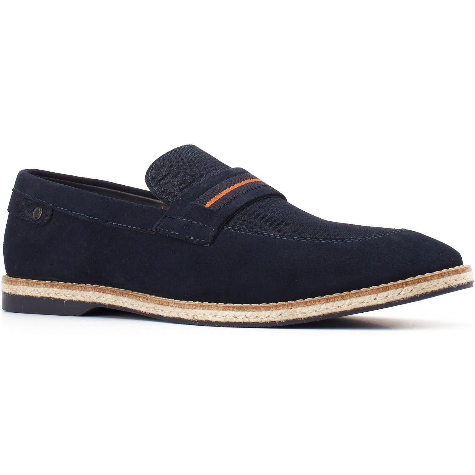 Base London Kinsey Suede Slip On Loafer Shoes