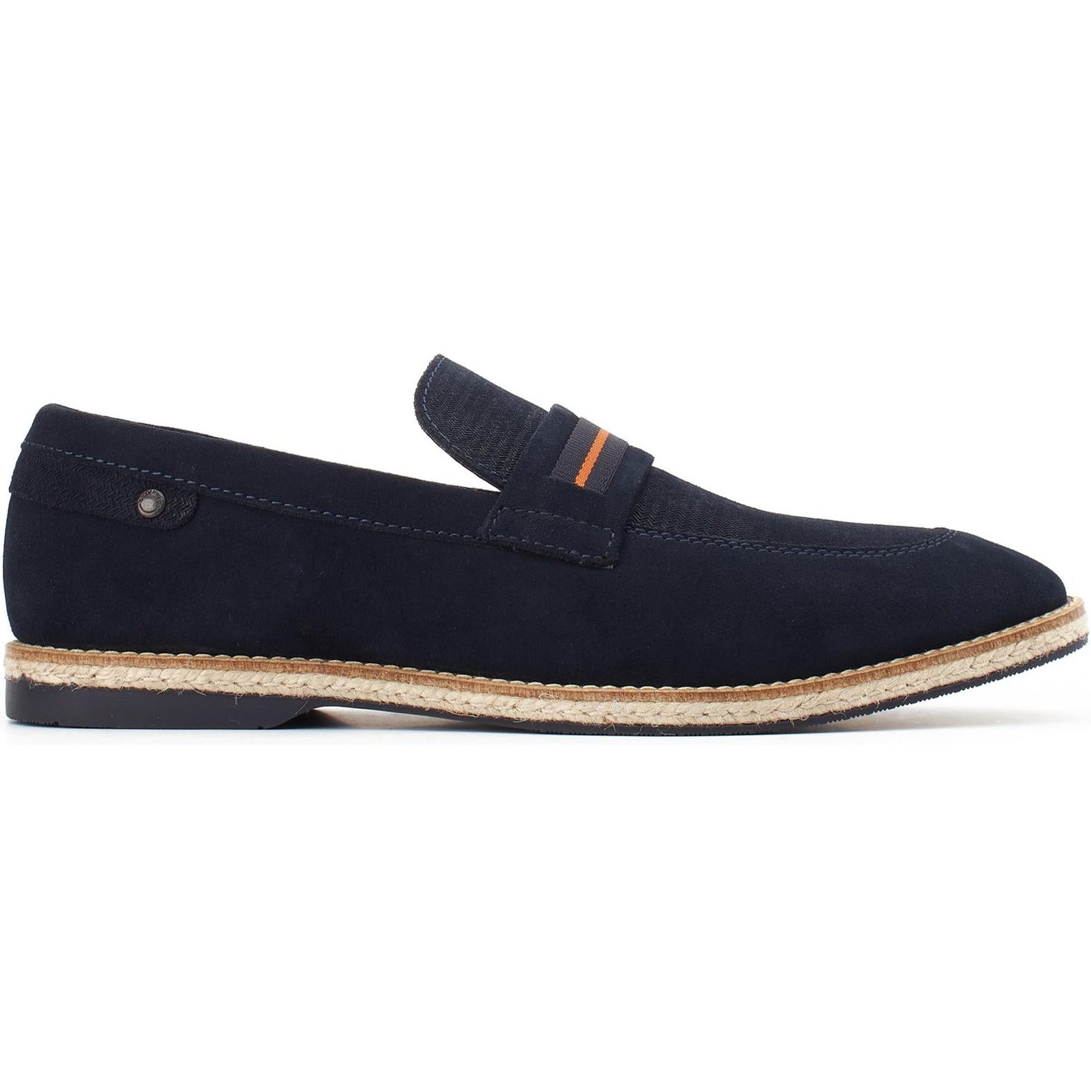 Base London Kinsey Suede Slip On Loafer Shoes