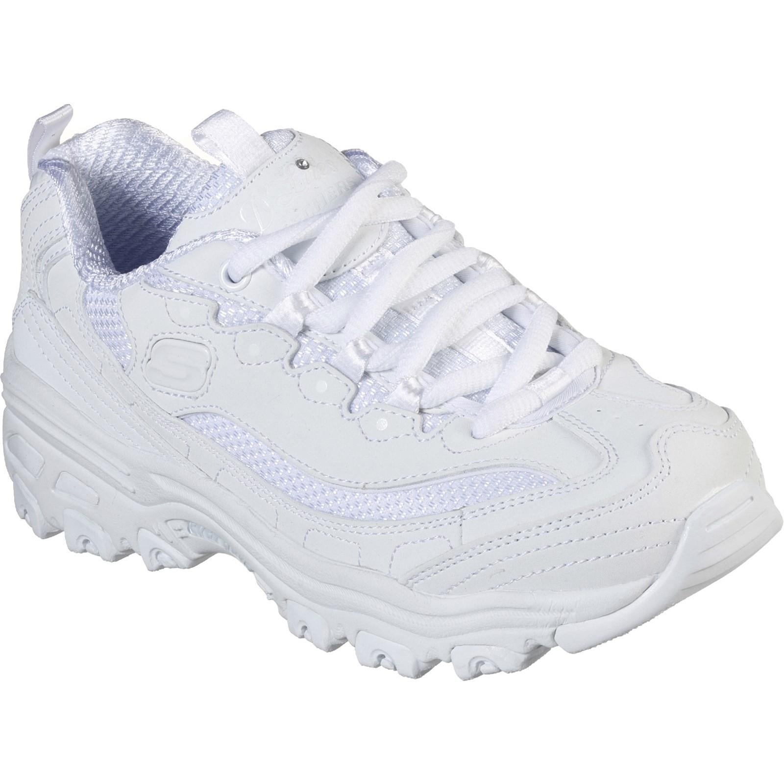 Skechers D'Lites Color Chrome Lace Up Girls BTS Trainers