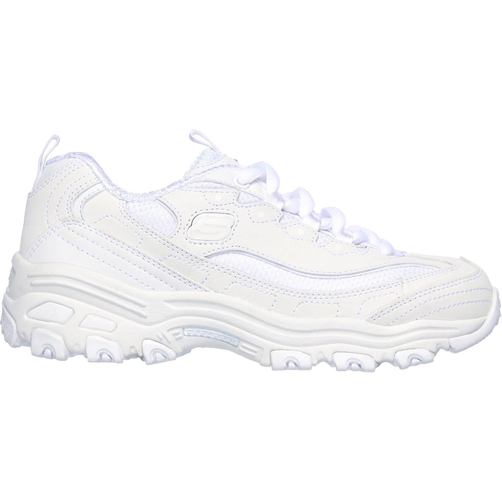 Skechers D'Lites Color Chrome Lace Up Girls BTS Trainers