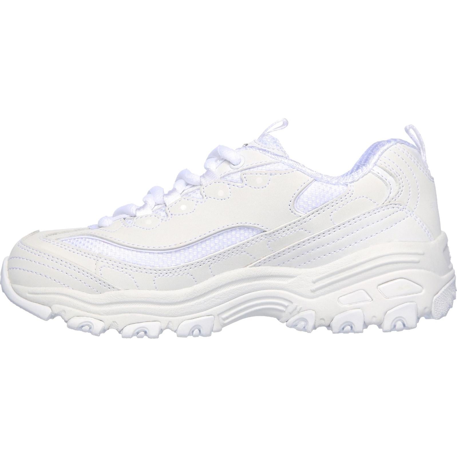 Skechers D'Lites Color Chrome Lace Up Girls BTS Trainers