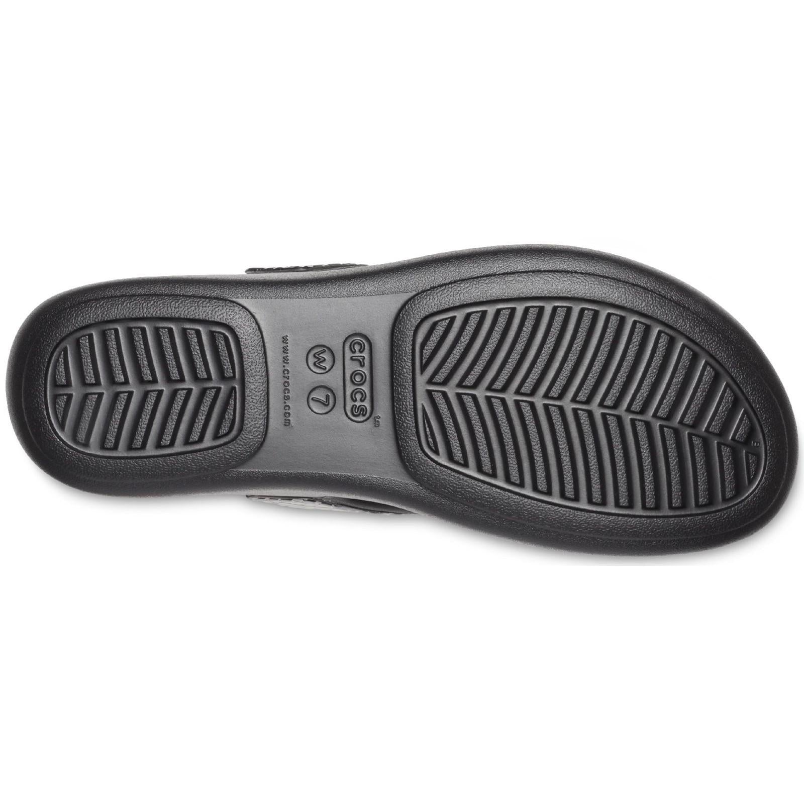 Crocs Monterey Metallic Wedge Flip Sandals