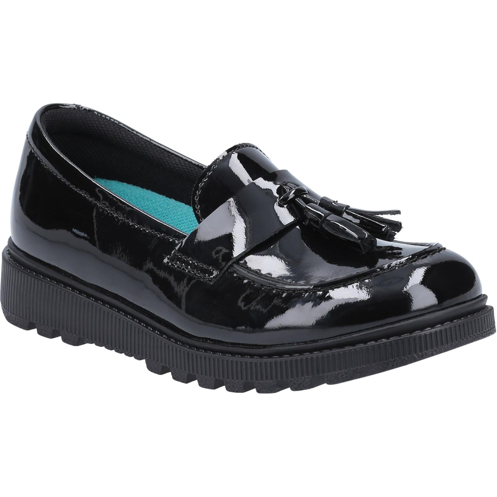 Hush Puppies Karen Junior Patent School Shoe