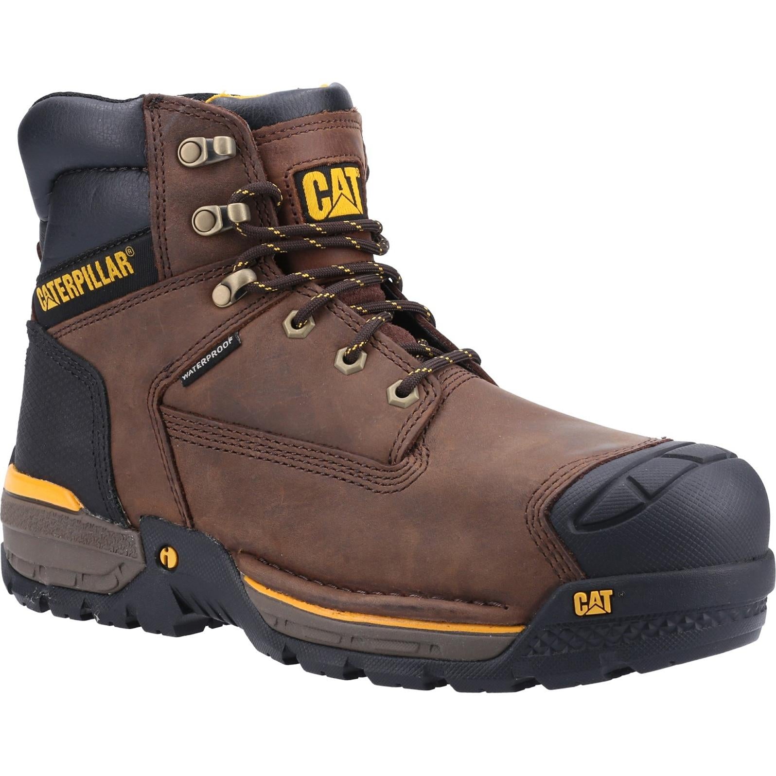 Caterpillar Excavator Lace Up Safety Hiker Boots