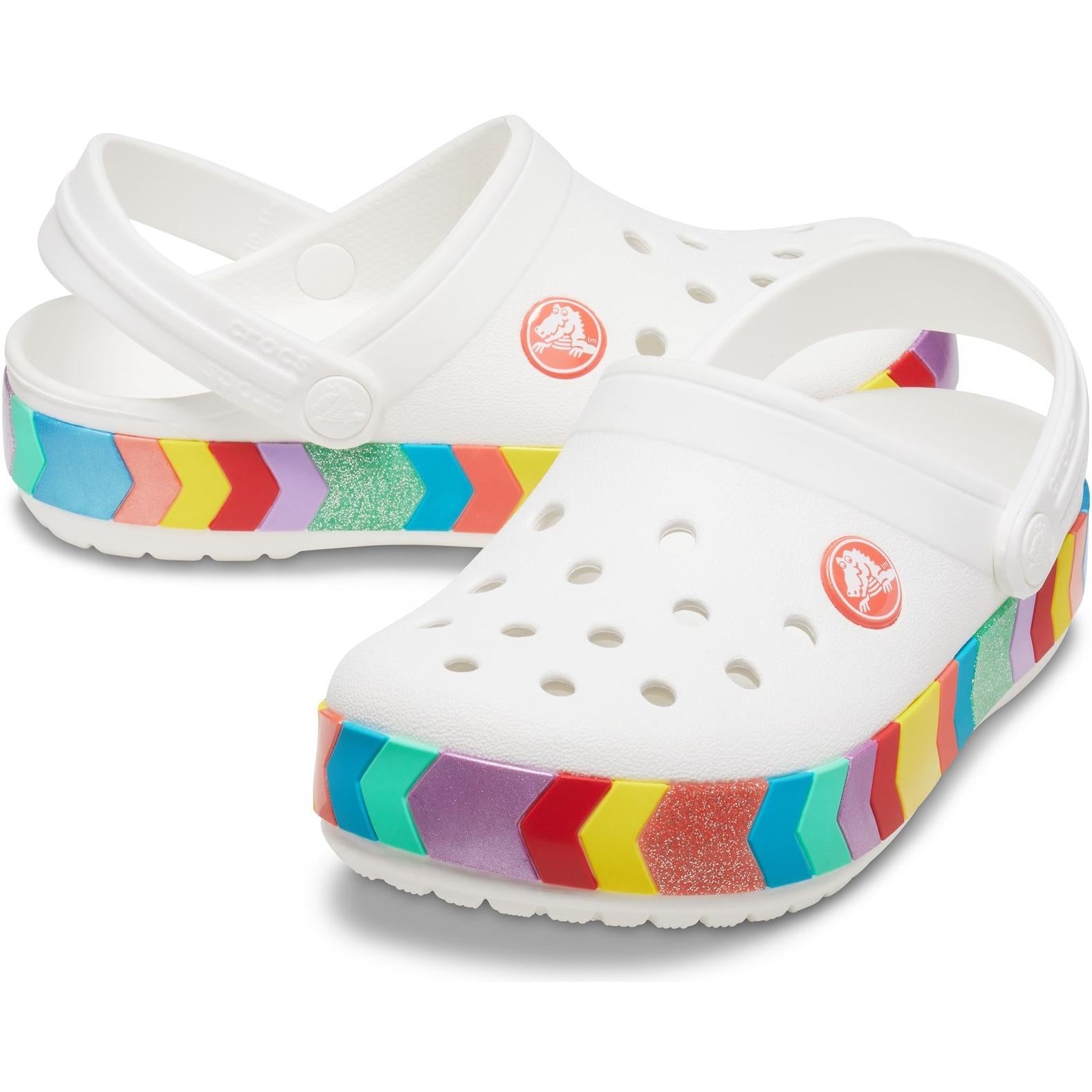 Crocs Crocband Chevron Beaded Clog Sandals