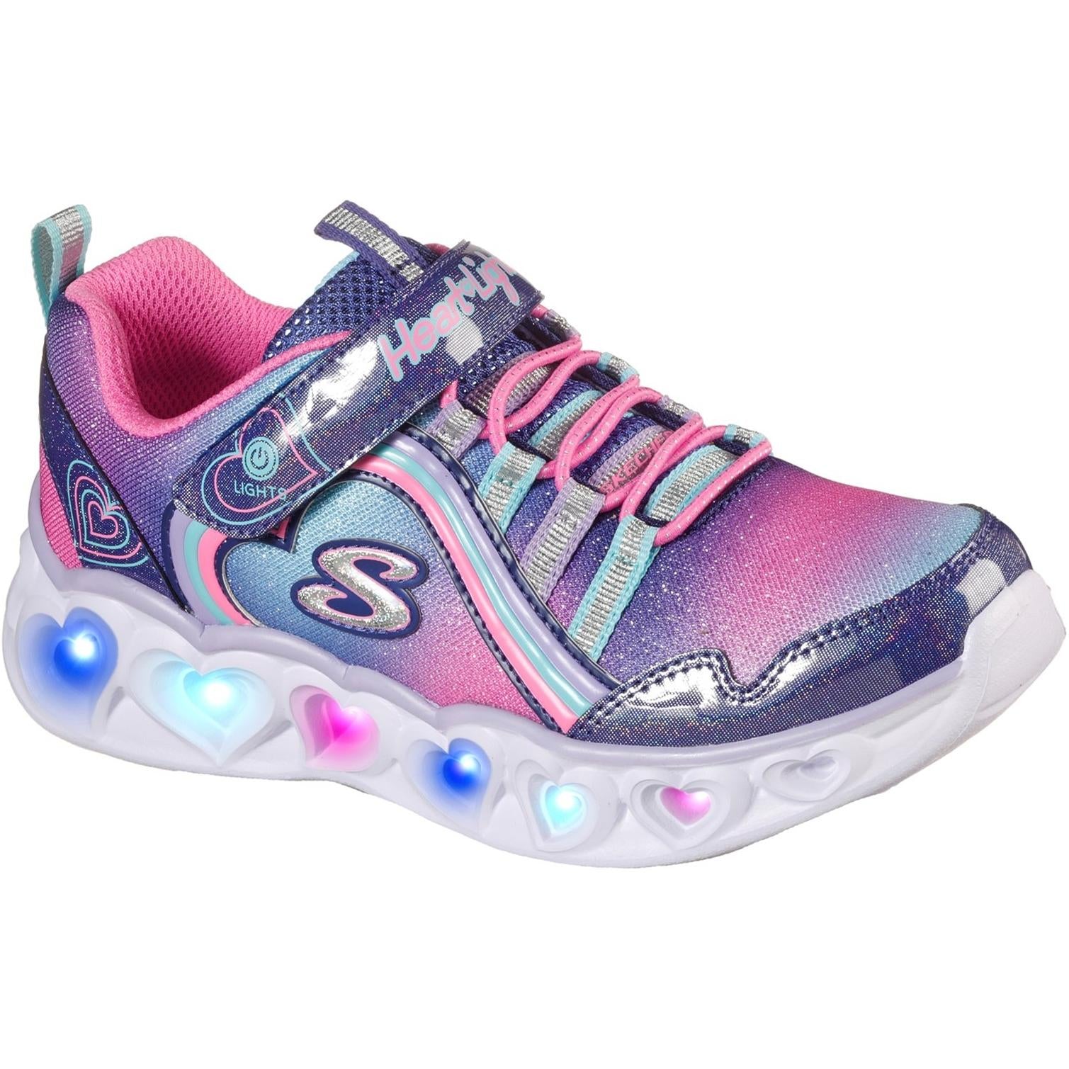 Skechers Heart Lights Rainbow Lux Sport Shoes