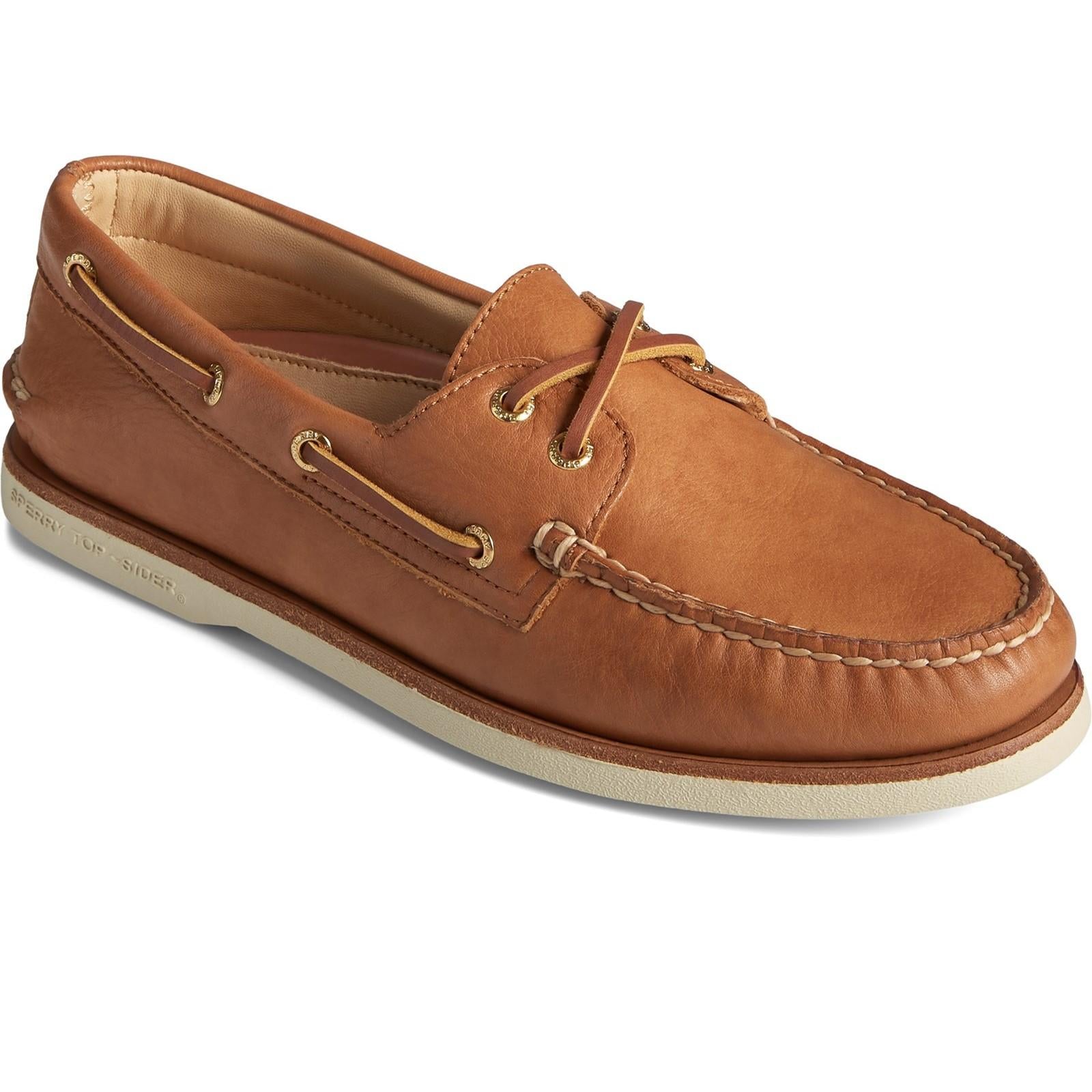 Sperry Gold A/O 2-Eye Boat Shoe Lace Shoes