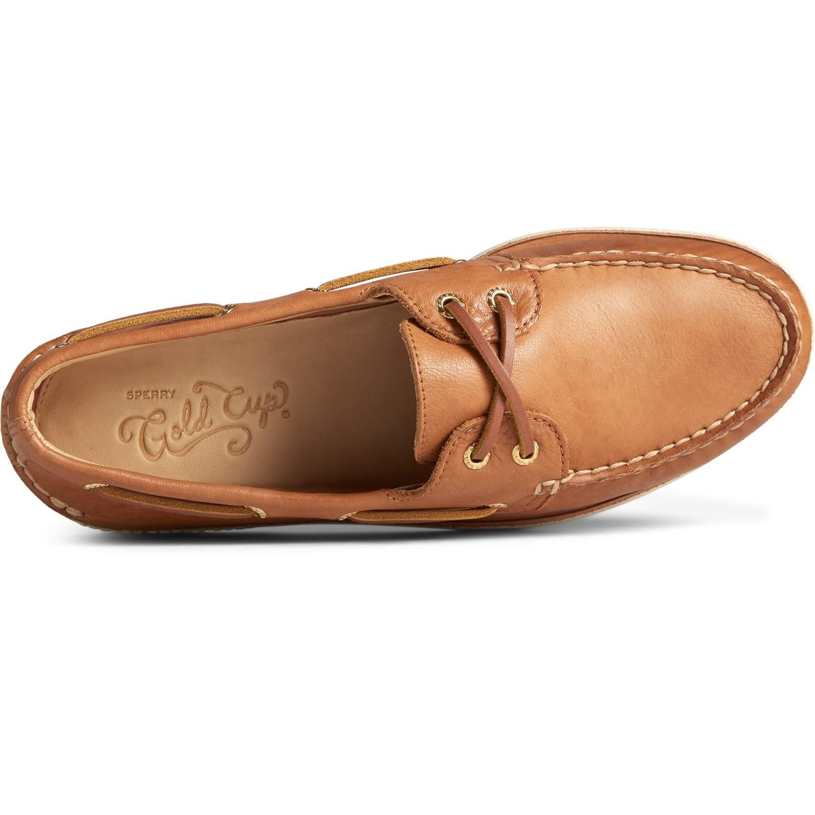 Sperry Gold A/O 2-Eye Boat Shoe Lace Shoes