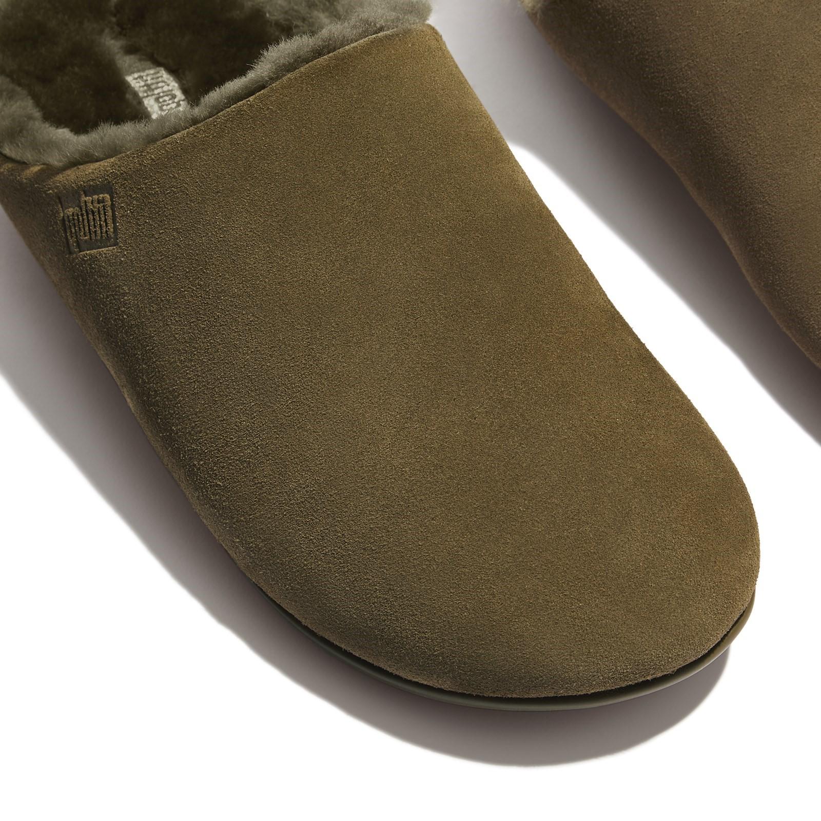 Fitflop Chrissie Shearling-Lined Suede Slippers