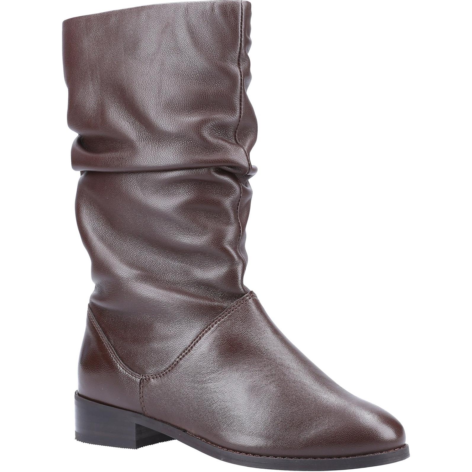 Dune London Rosalindas Ruched Calf Boots