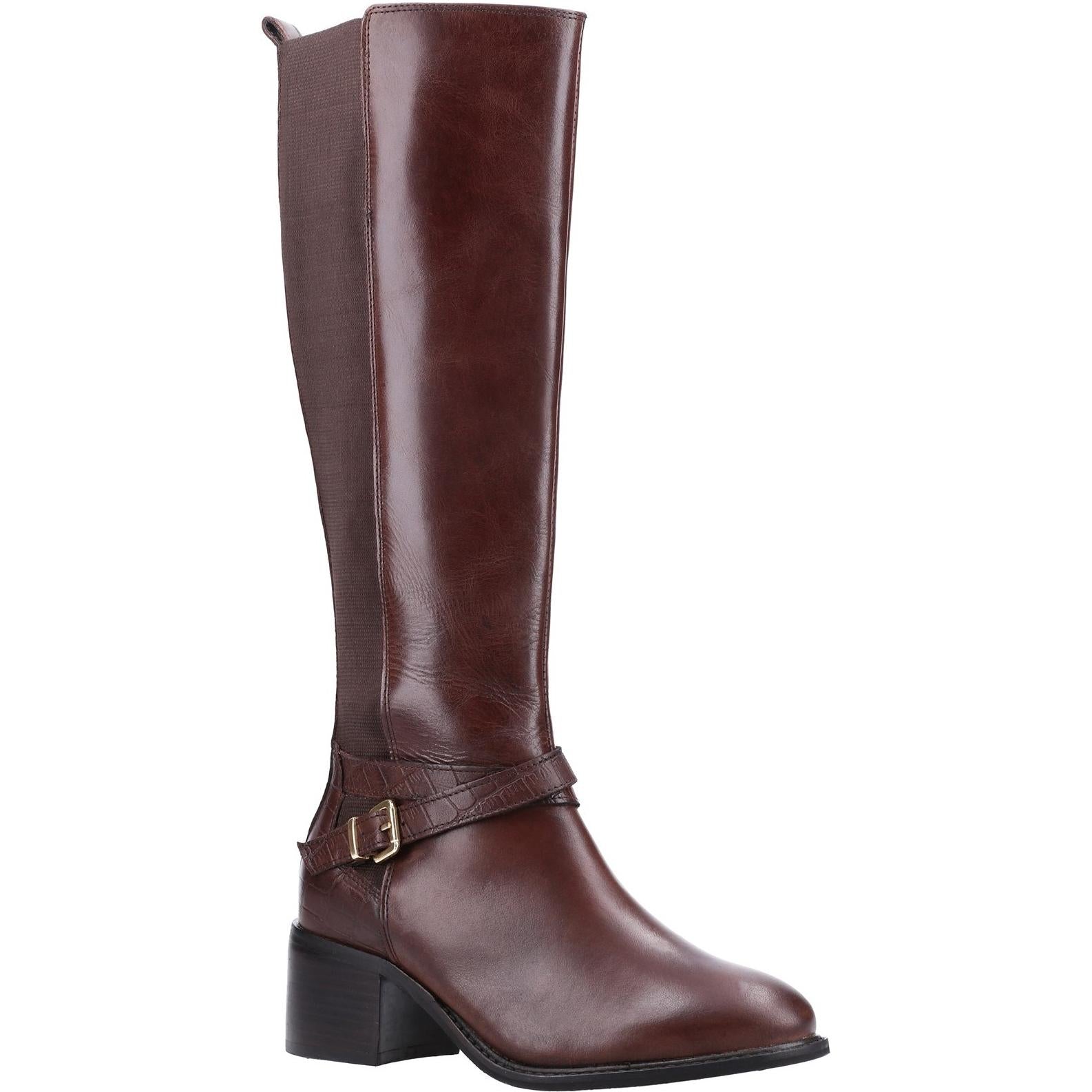 Dune London Tildings Strap Detail High Leg Boot