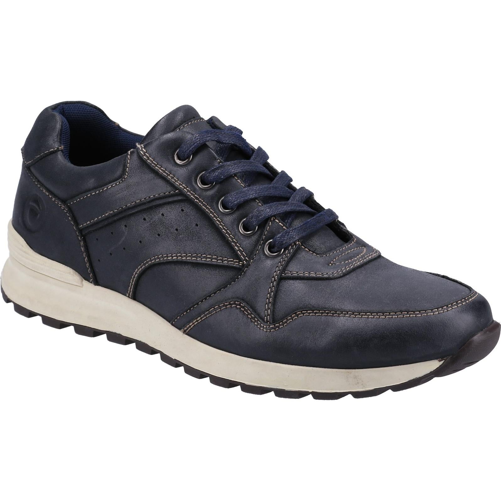Cotswold Epney Leather Lace Trainer