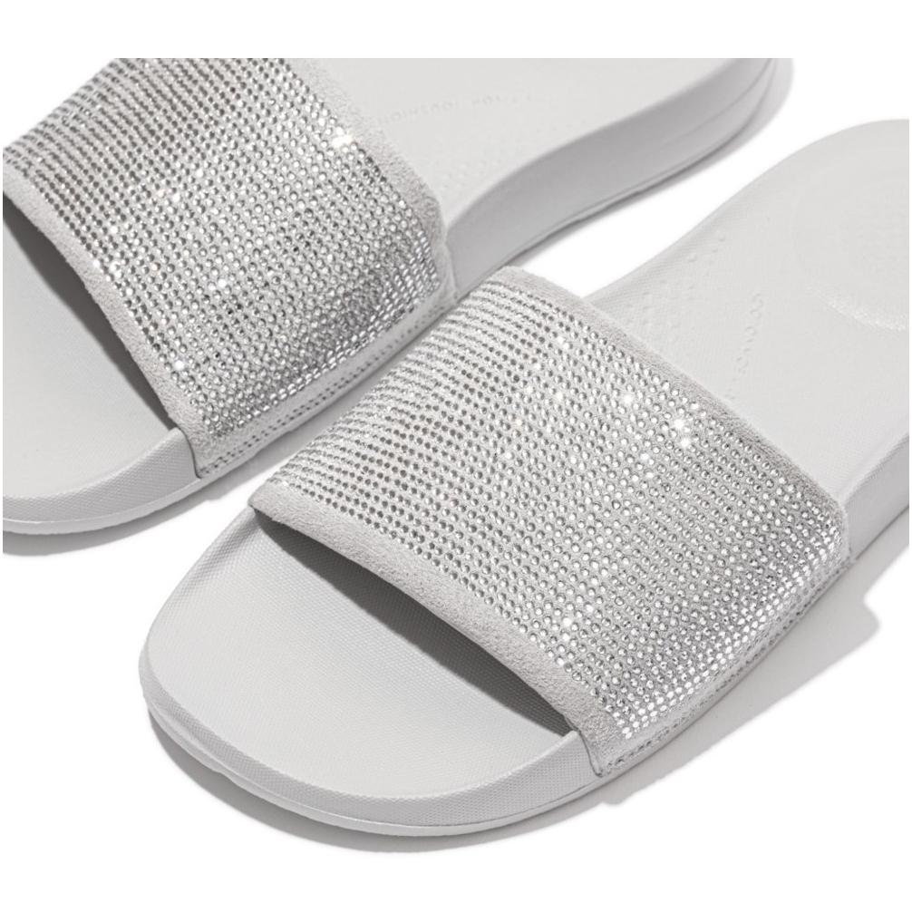 Fitflop iQUSHION Water-Resistant Crystal Slides Sandals