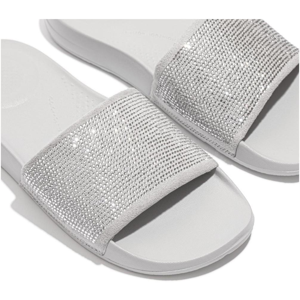 Fitflop iQUSHION Water-Resistant Crystal Slides Sandals