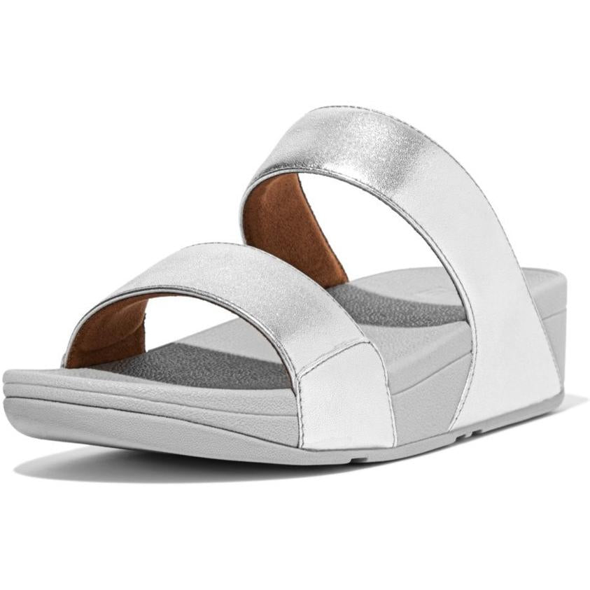 Fitflop Lulu Metallic Leather Slides Sandals