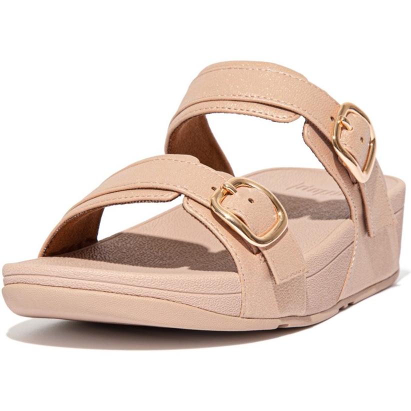 Fitflop Lulu Shimmer Adjustable Slides Sandals