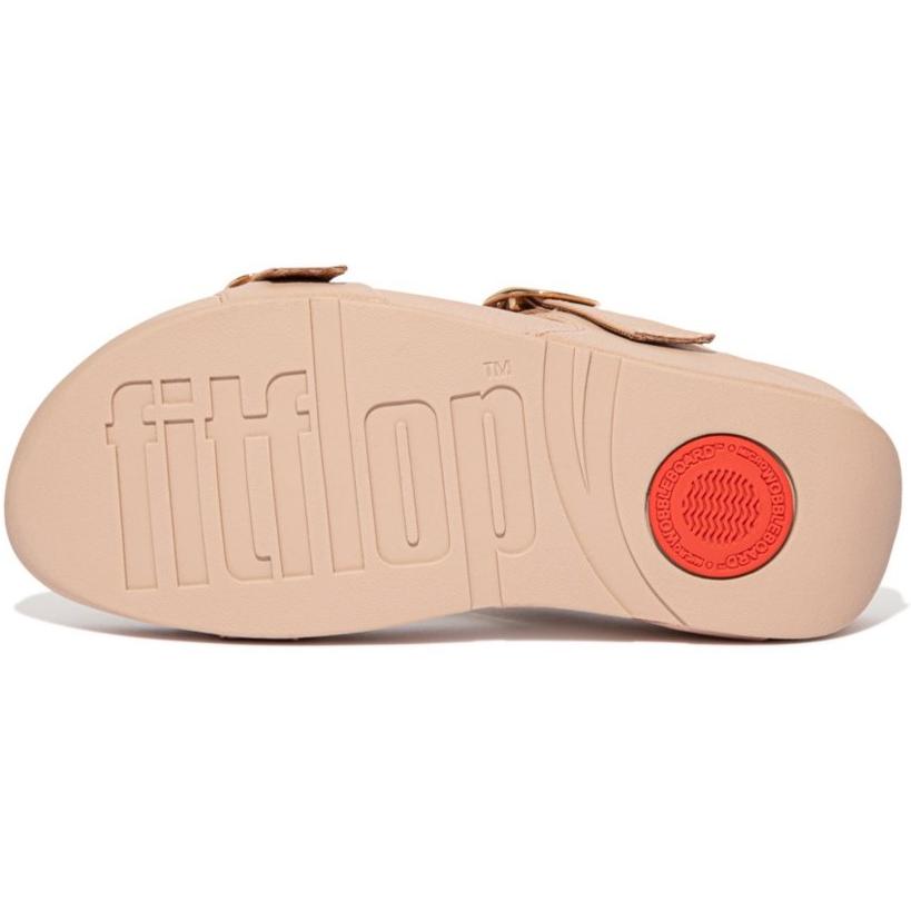 Fitflop Lulu Shimmer Adjustable Slides Sandals