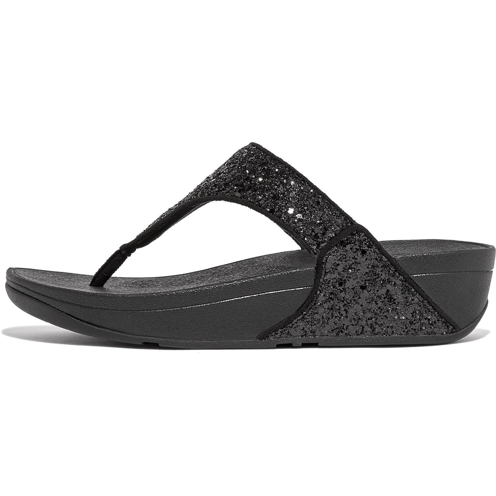 Fitflop Lulu Glitter Toe-Post Sandals