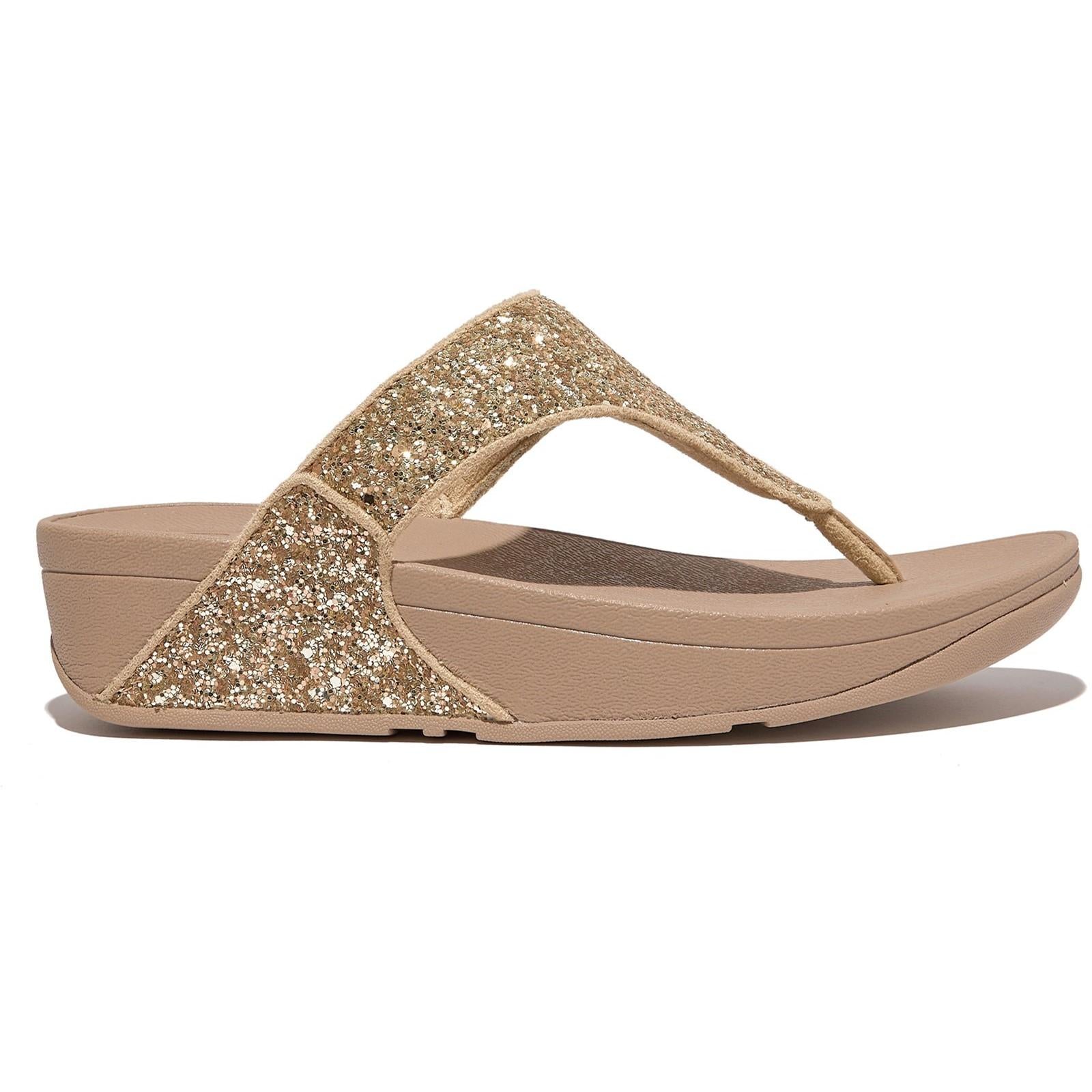 Fitflop Lulu Glitter Toe-Post Sandals