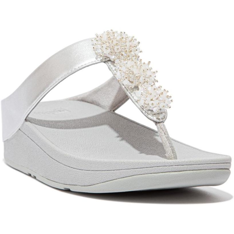 Fit Flop Fino Bead-Cluster Toe-Post Sandals