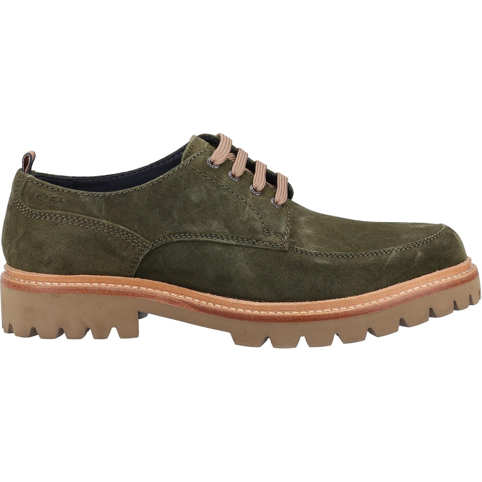 Base London Jersey Plain Toe Chunky Lace Up Shoe