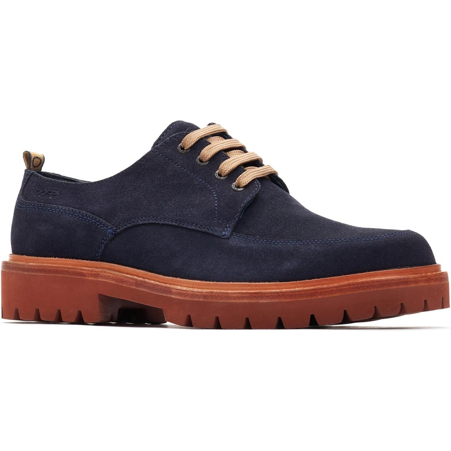 Base London Jersey Plain Toe Chunky Lace Up Shoe