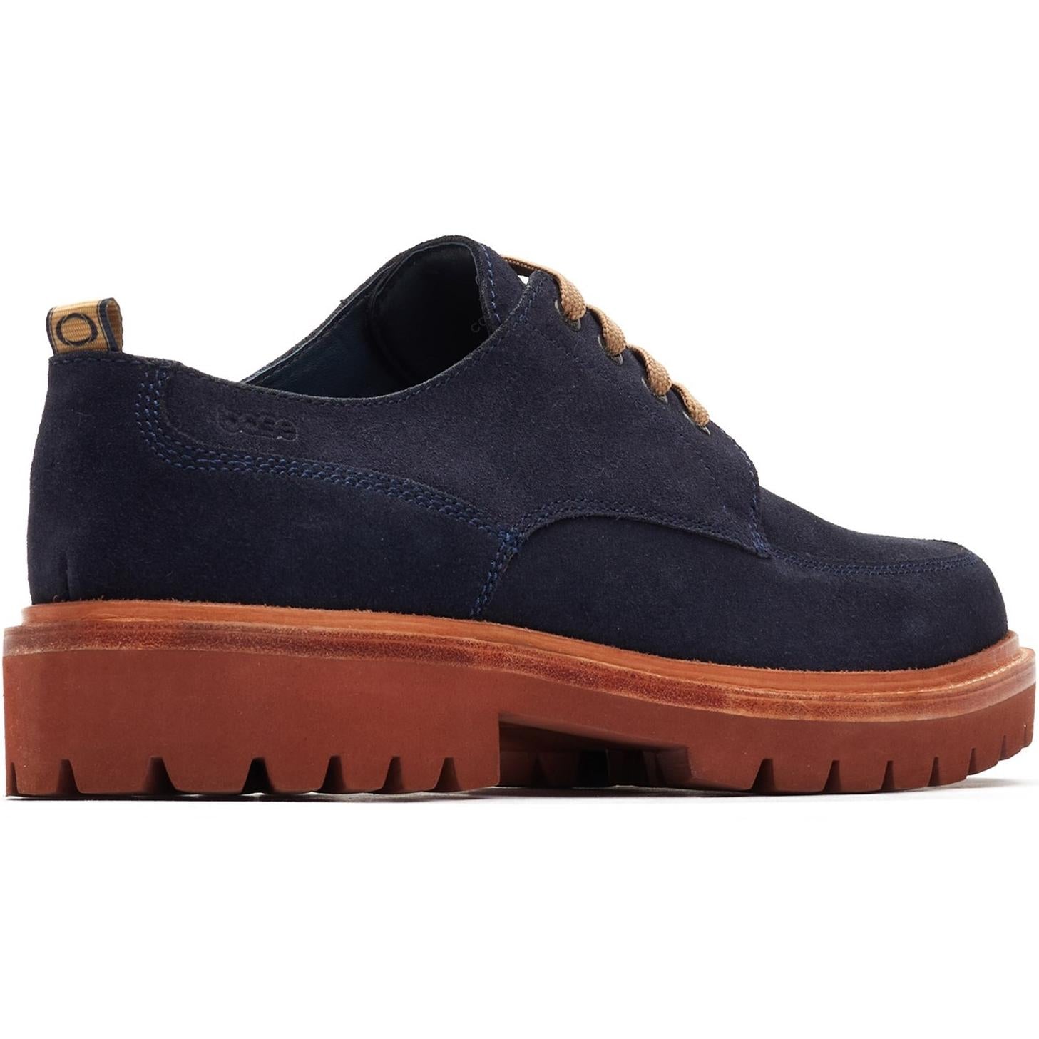 Base London Jersey Plain Toe Chunky Lace Up Shoe