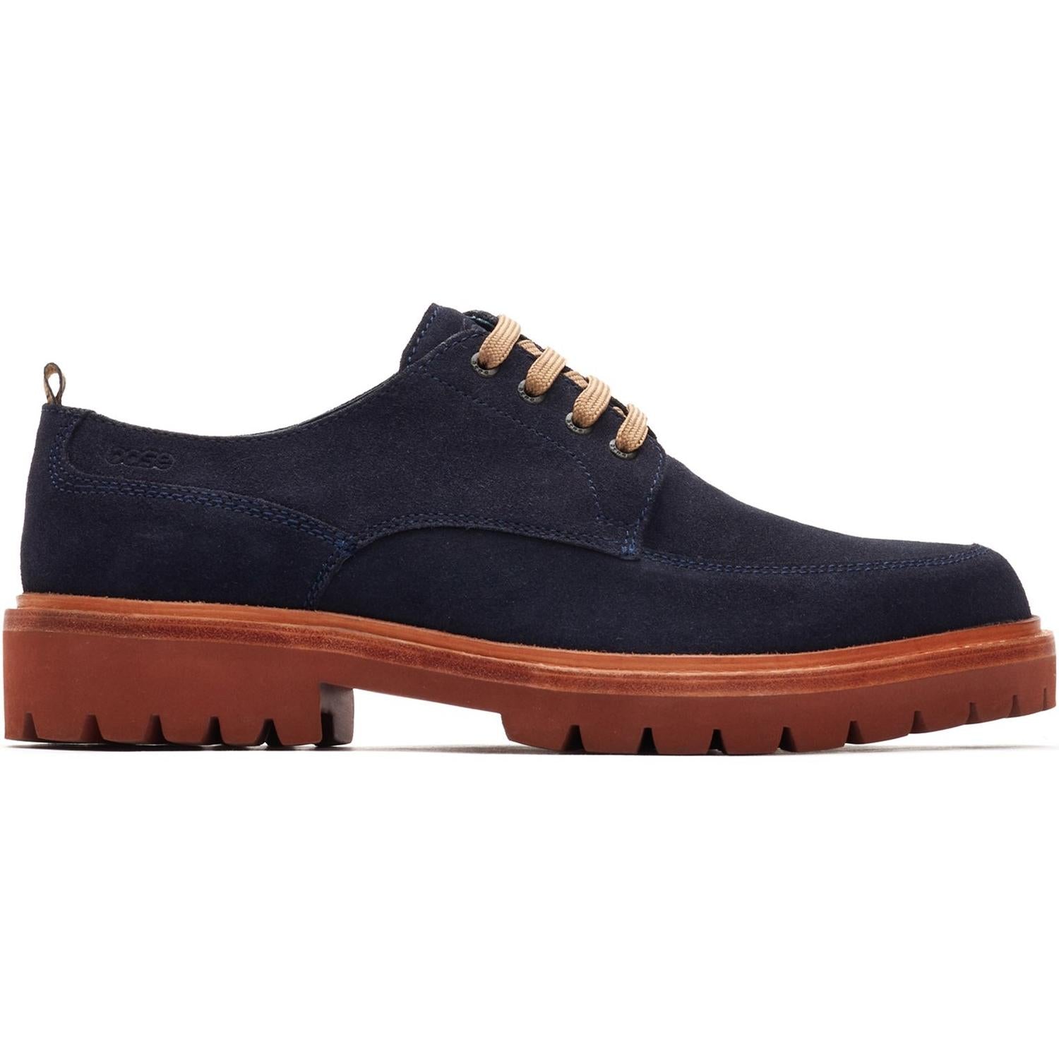 Base London Jersey Plain Toe Chunky Lace Up Shoe