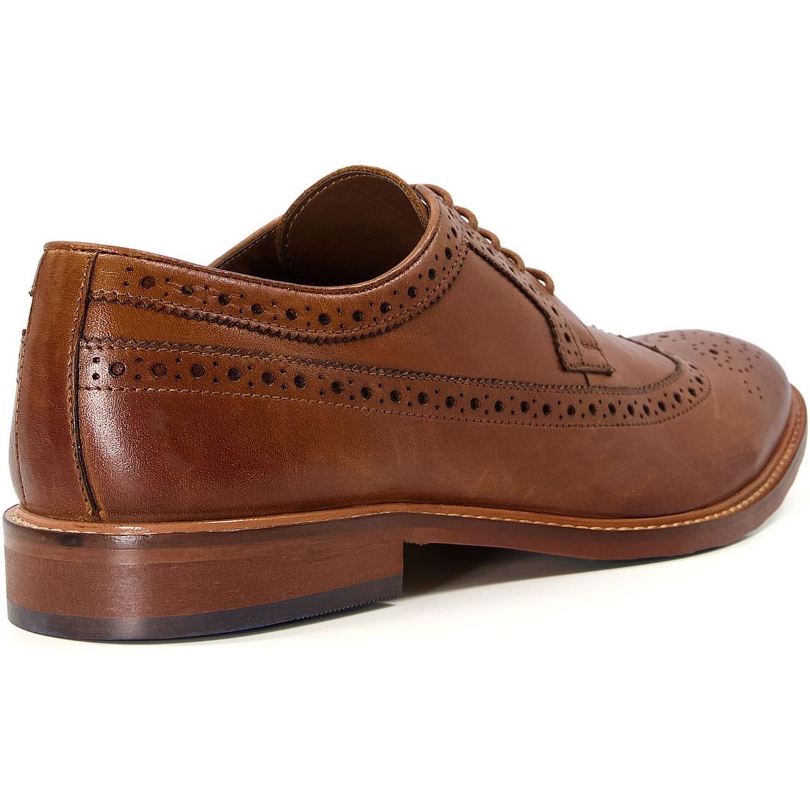 Dune London Superior Leather Wingtip Brogue Shoes