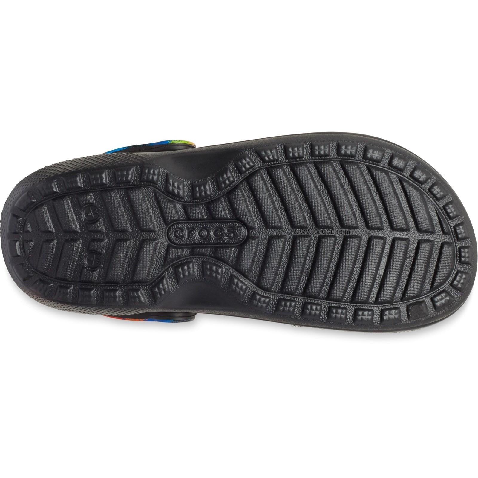 Crocs Classic Lined Spray Dye Clog Sandals