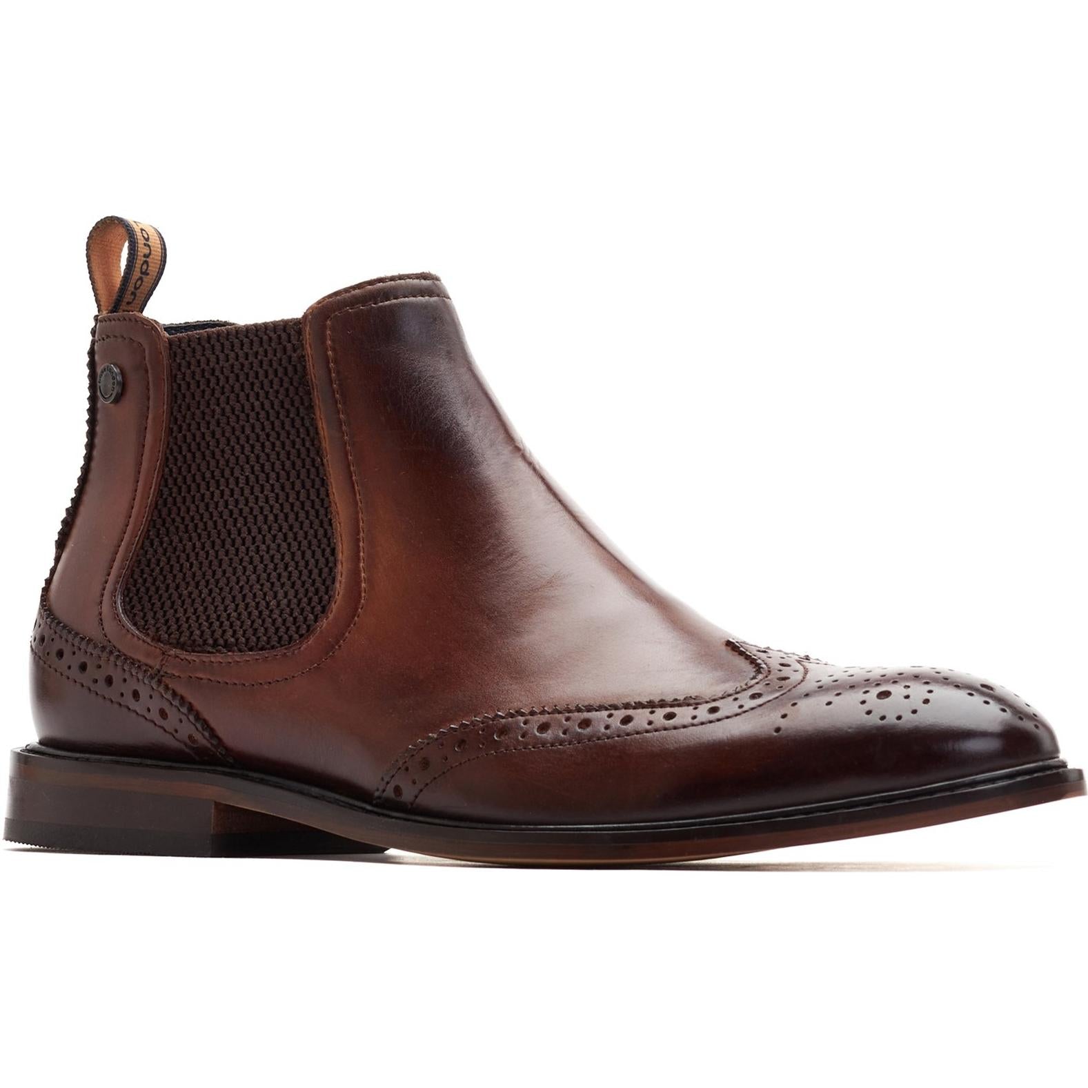 Base London Reid Brogue Chelsea Boot