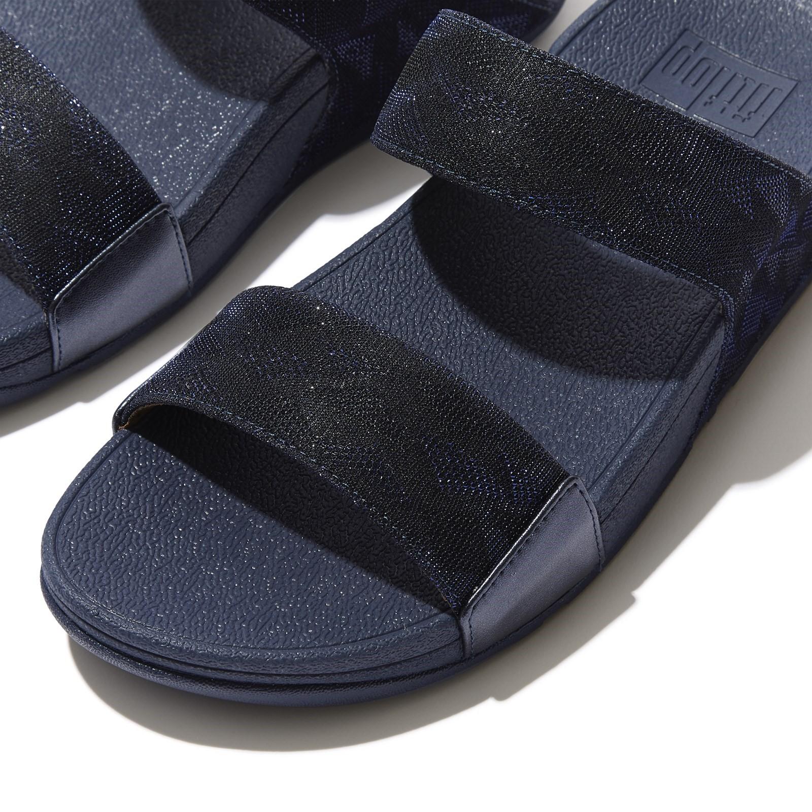 Fitflop Lulu Glitz Slides Sandals