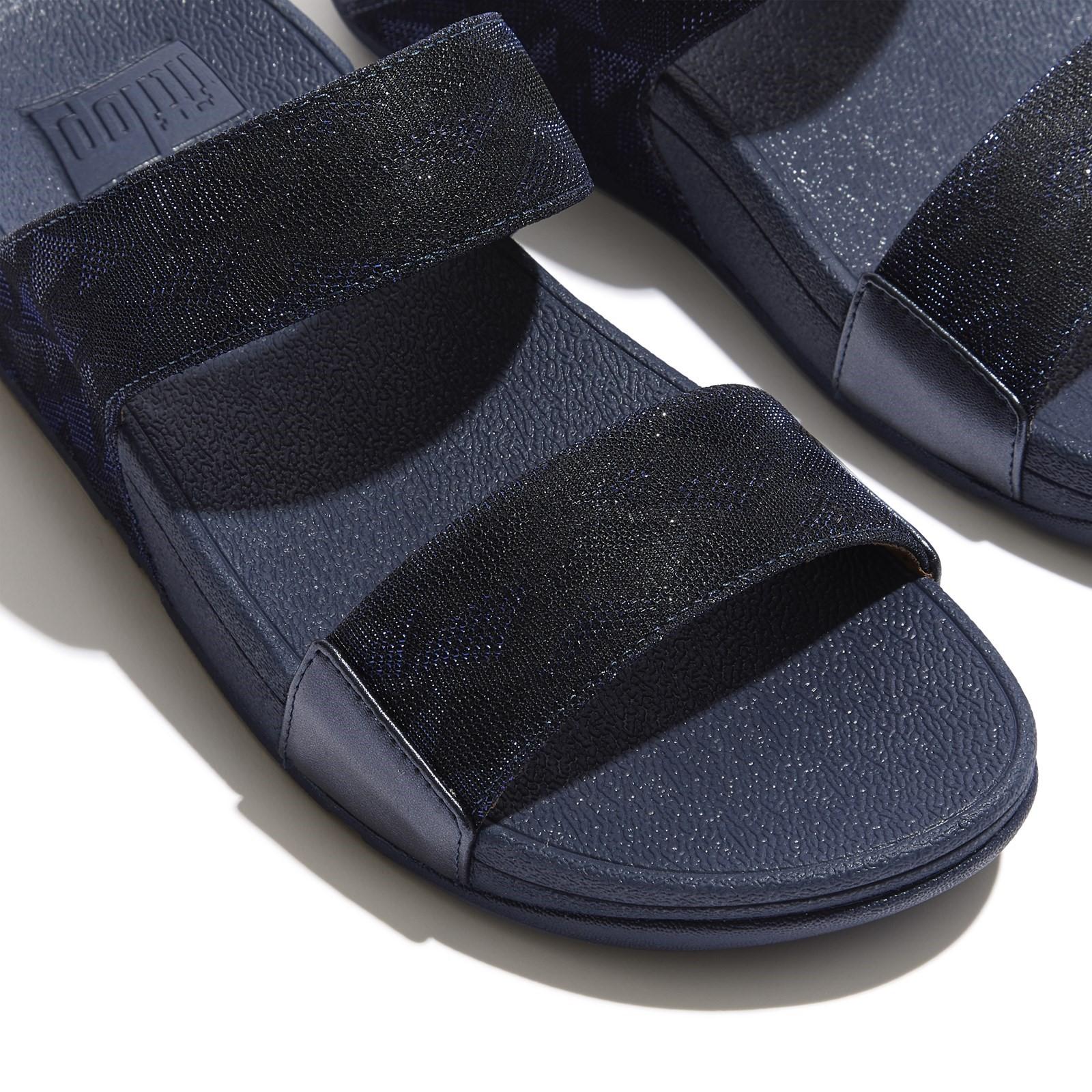 Fitflop Lulu Glitz Slides Sandals