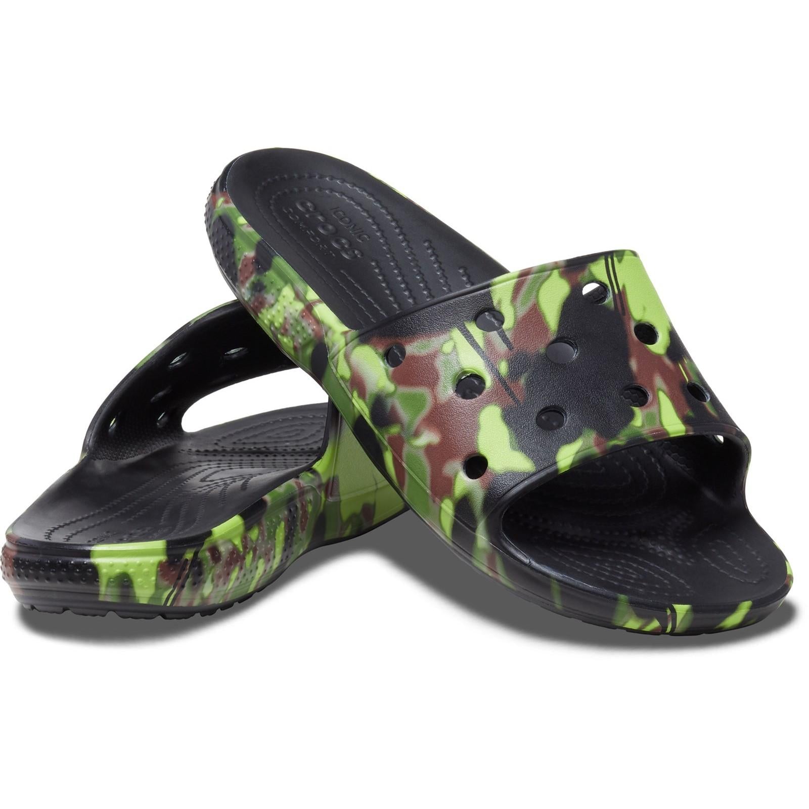 Crocs Spray Camo Slide Sandals