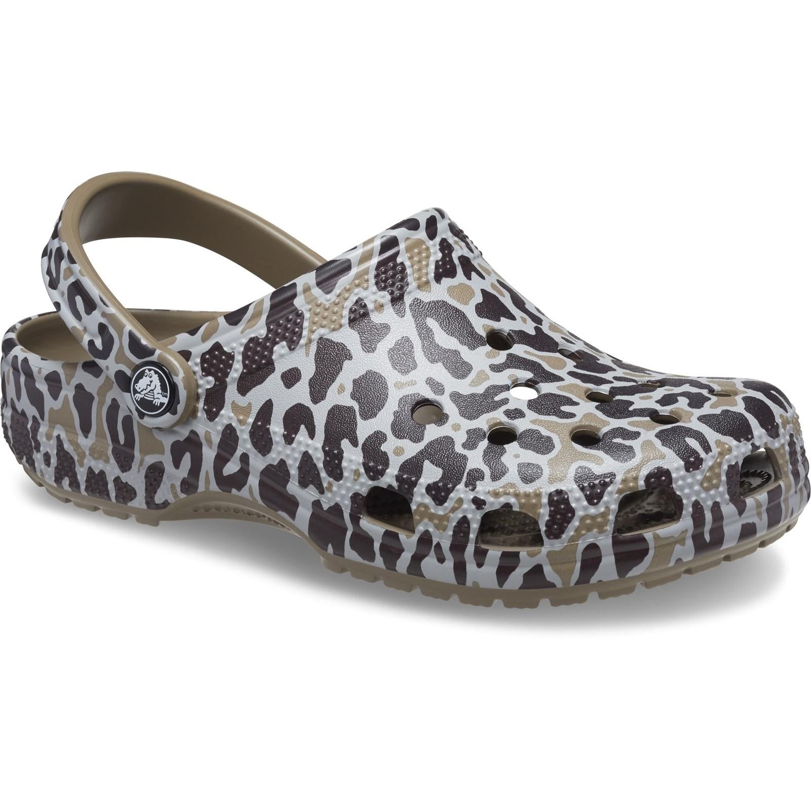 Crocs Classic Animal Print Clog Sandals