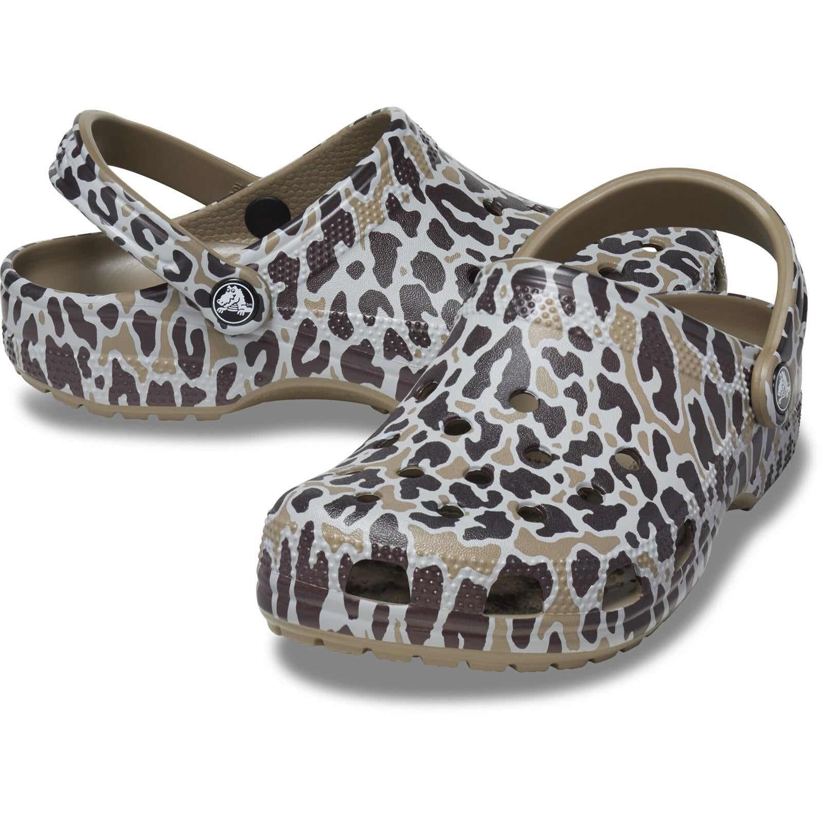 Crocs Classic Animal Print Clog Sandals