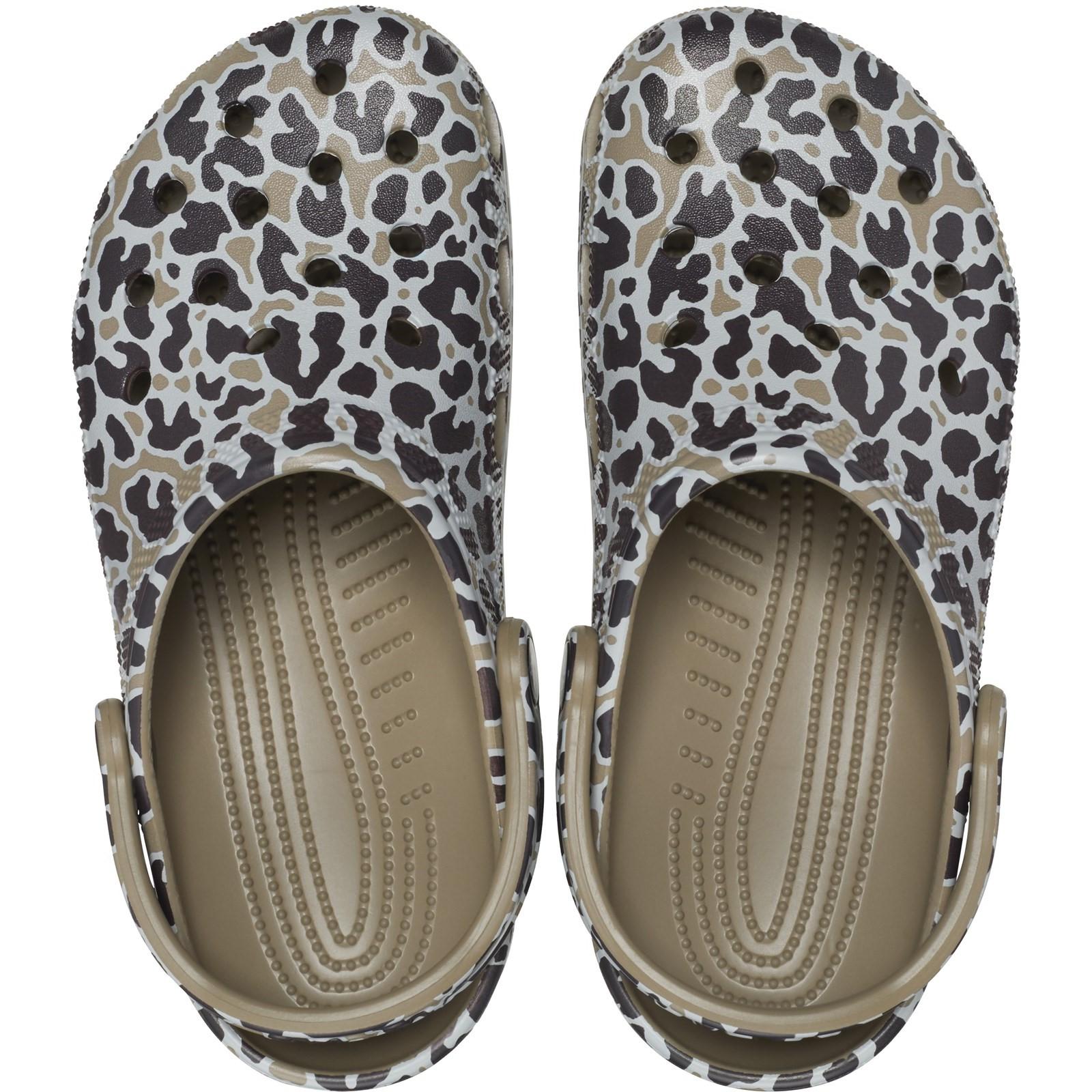 Crocs Classic Animal Print Clog Sandals