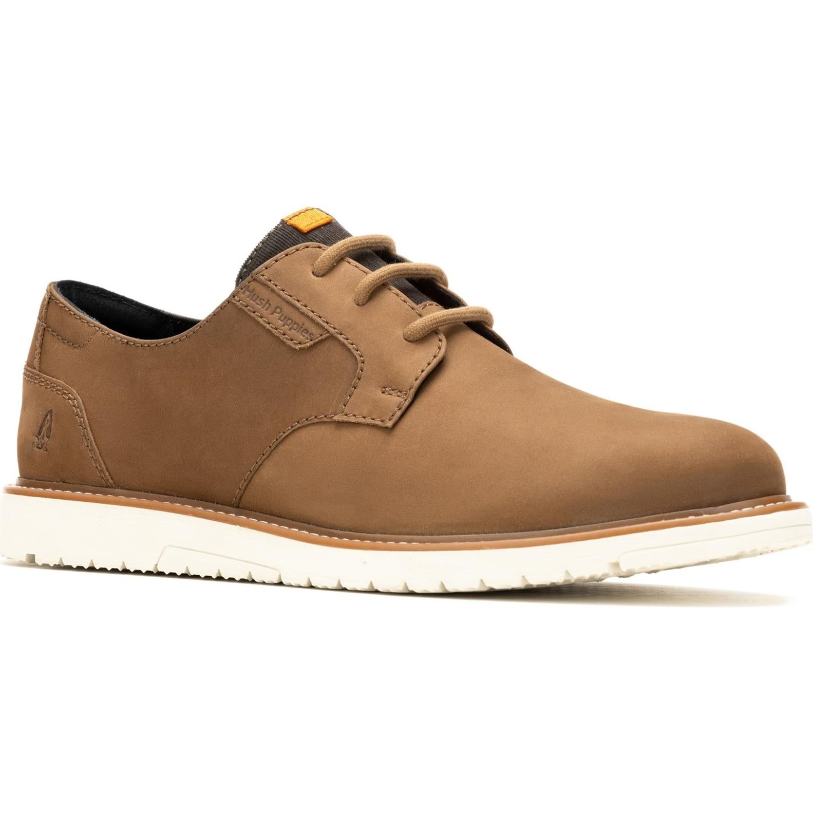 Hush Puppies Jenson Muddy River - Scarpe Oxford Uomo In Pelle Marrone, Leggere E Comode