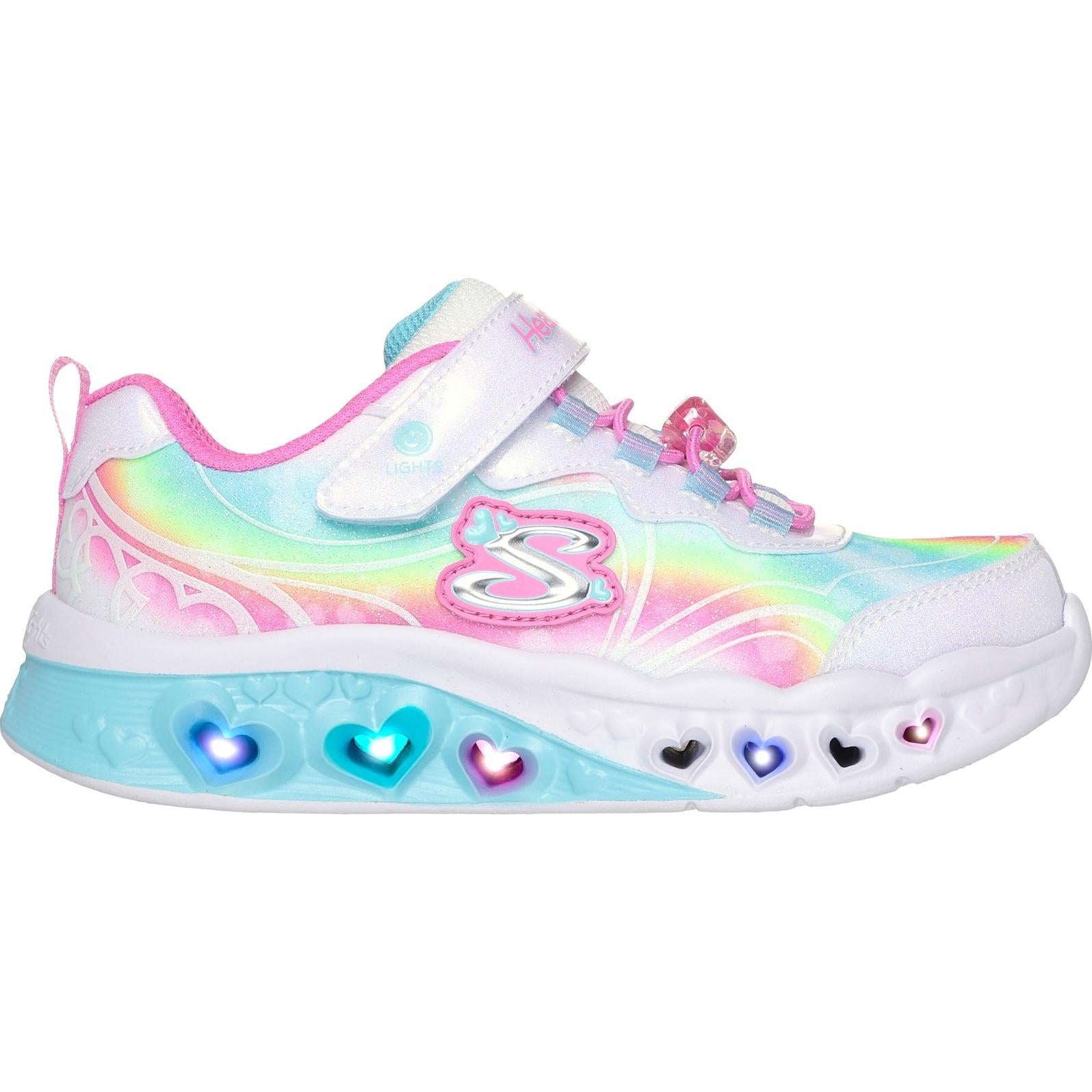 Skechers Flutter Heart Lights - Groovy Swirl Shoe