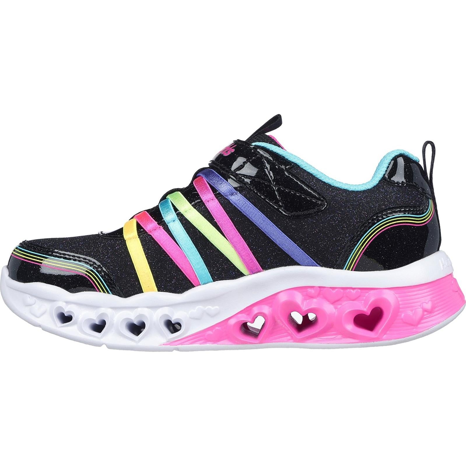 Skechers Flutter Heart Lights - Rainbow Bestie Shoe