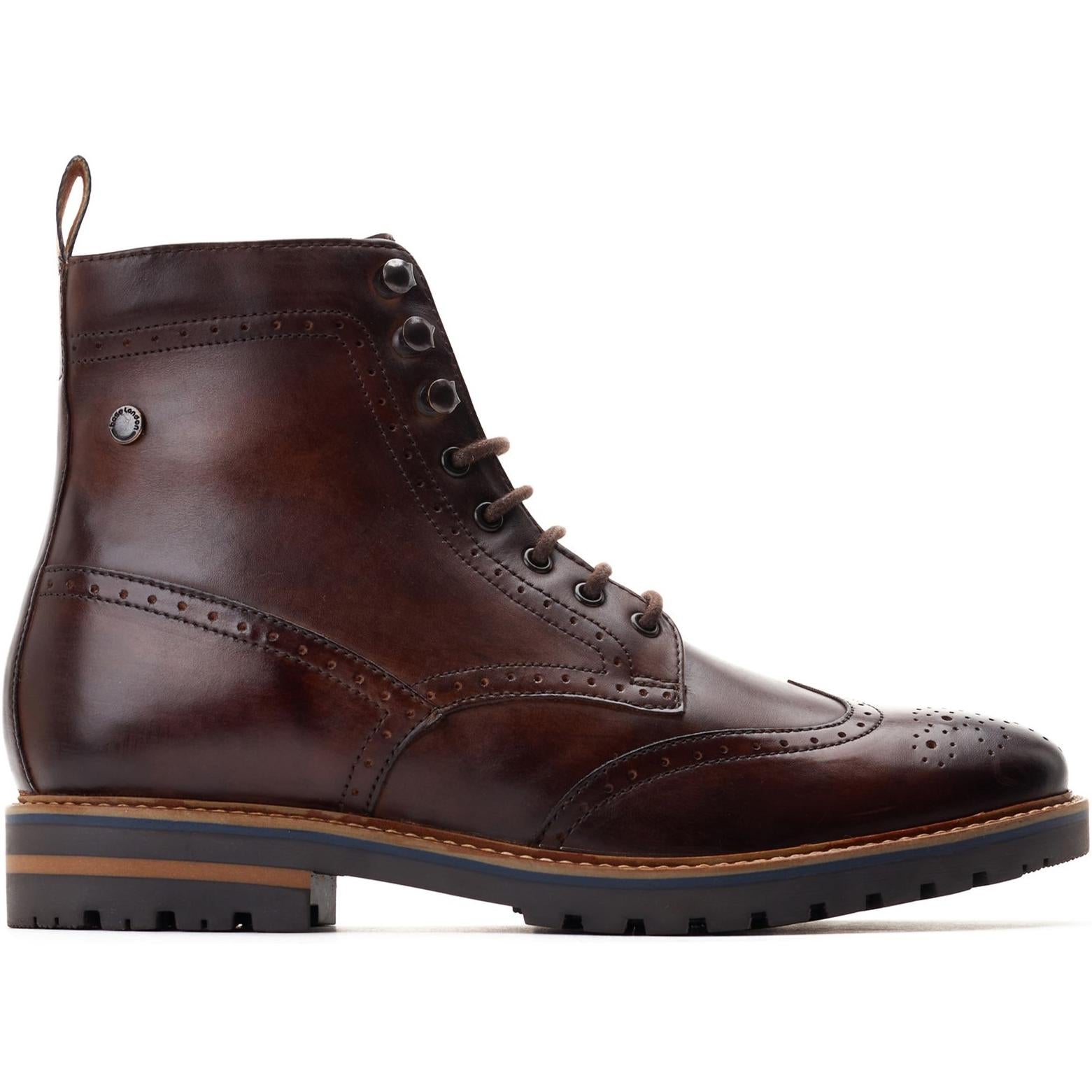 Base London Grove Washed Brogue Boot