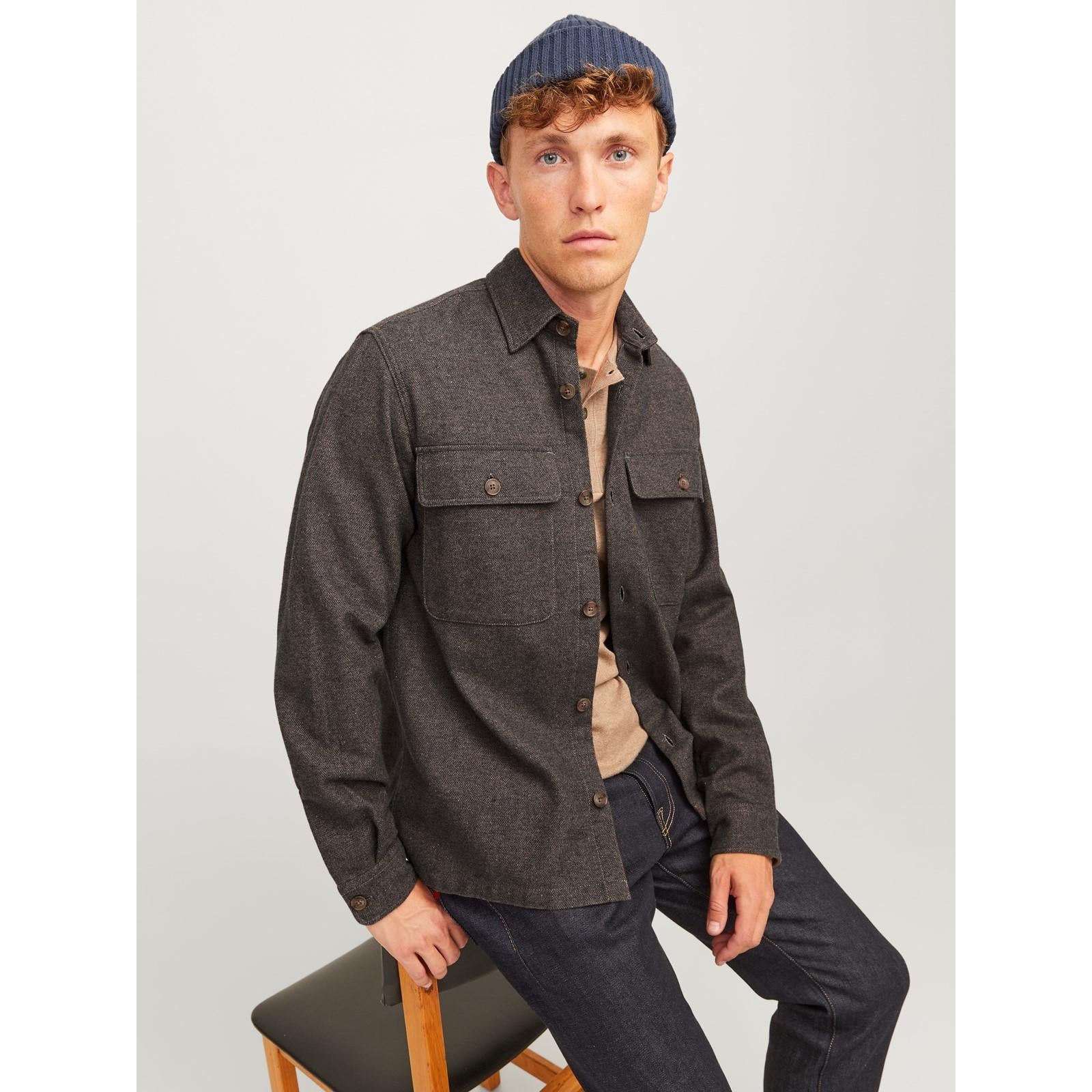 Jack & Jones Raymond Melange Long Sleeve Shirt Shoes