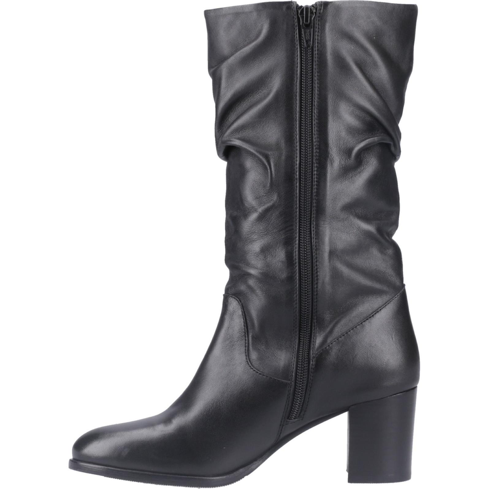 Hush Puppies Cosima Lthr Ruched Boot
