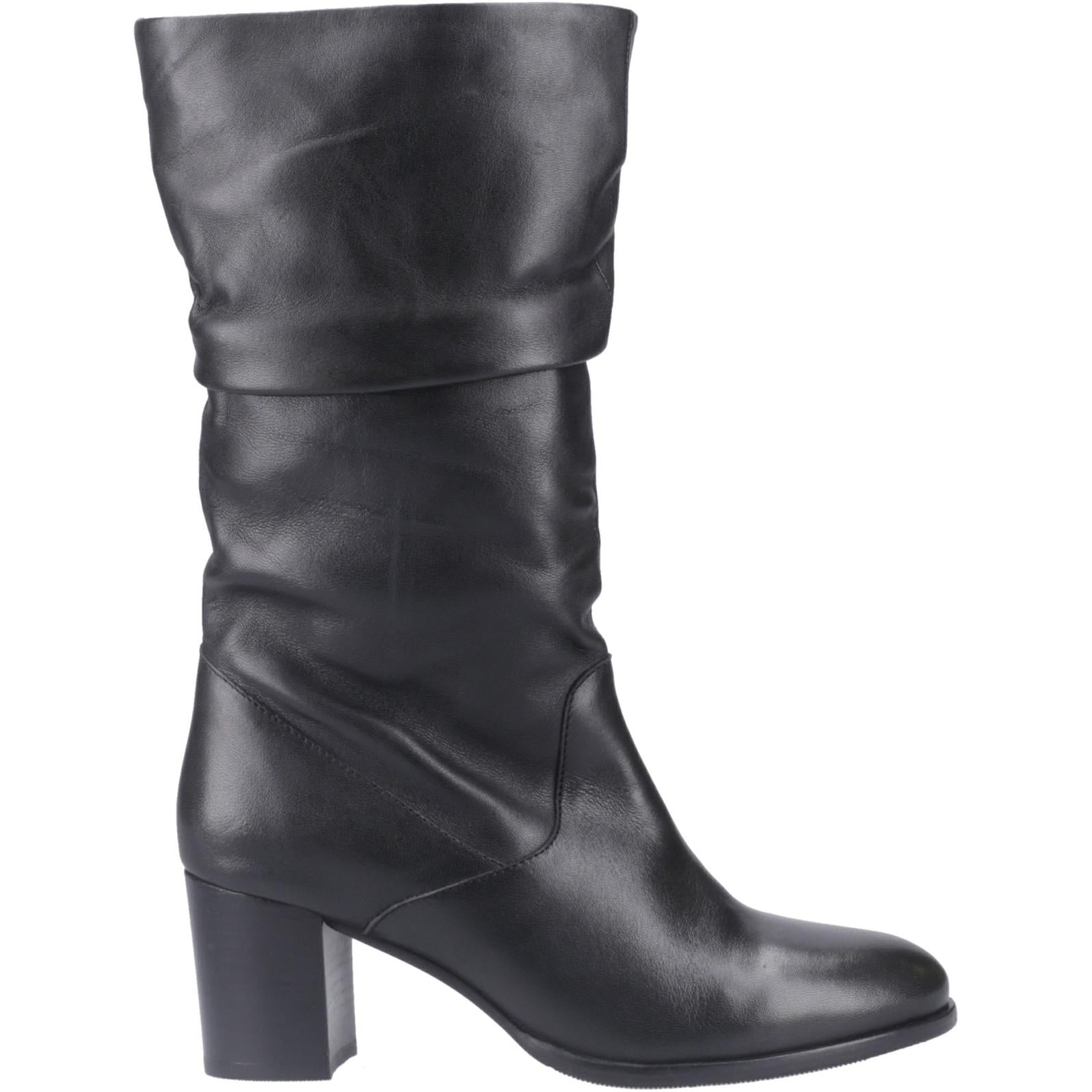 Hush Puppies Cosima Lthr Ruched Boot
